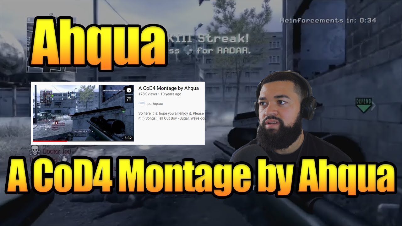 Kaai 08 Reacts to A CoD4 Montage by Ahqua