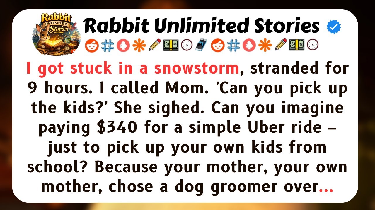 I got stuck in a snowstorm, stranded for 9 hours. I called Mom...[full Stories]