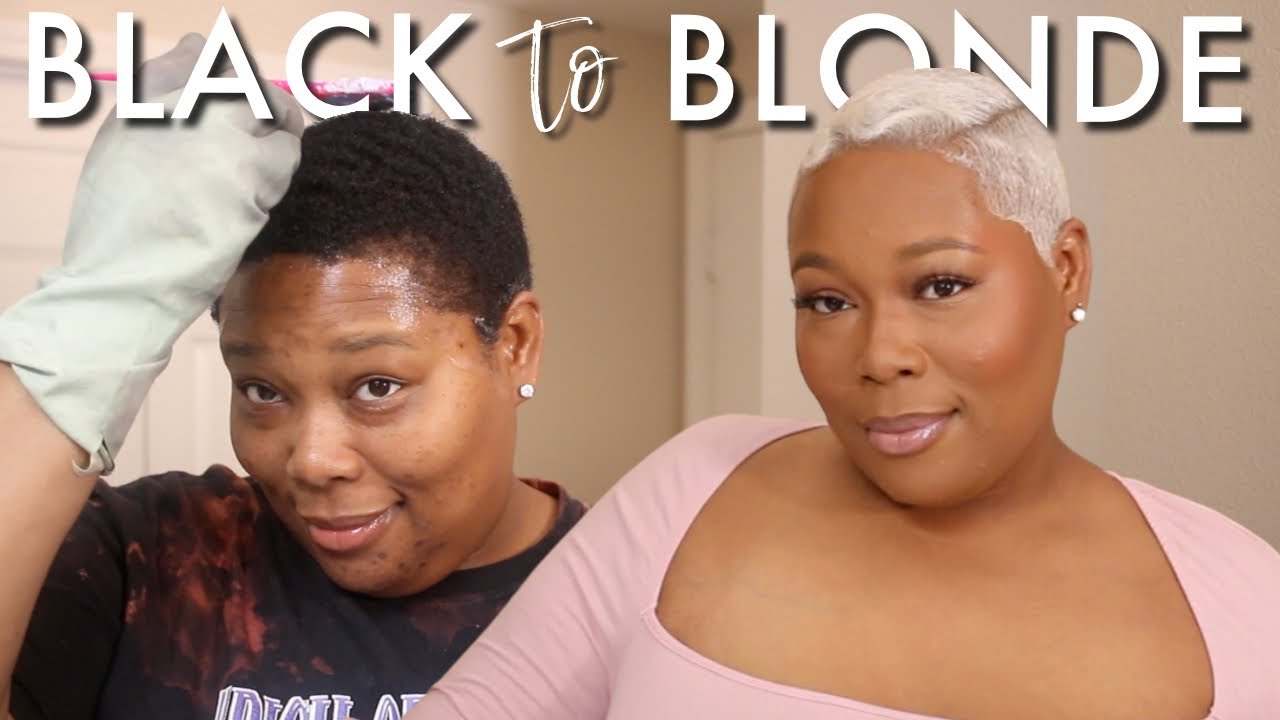 THE BLONDE PIXIE IS BACK! BLACK TO ICY PLATINUM HAIR IN ONE DAY! *NO TONER* | BetheBeat