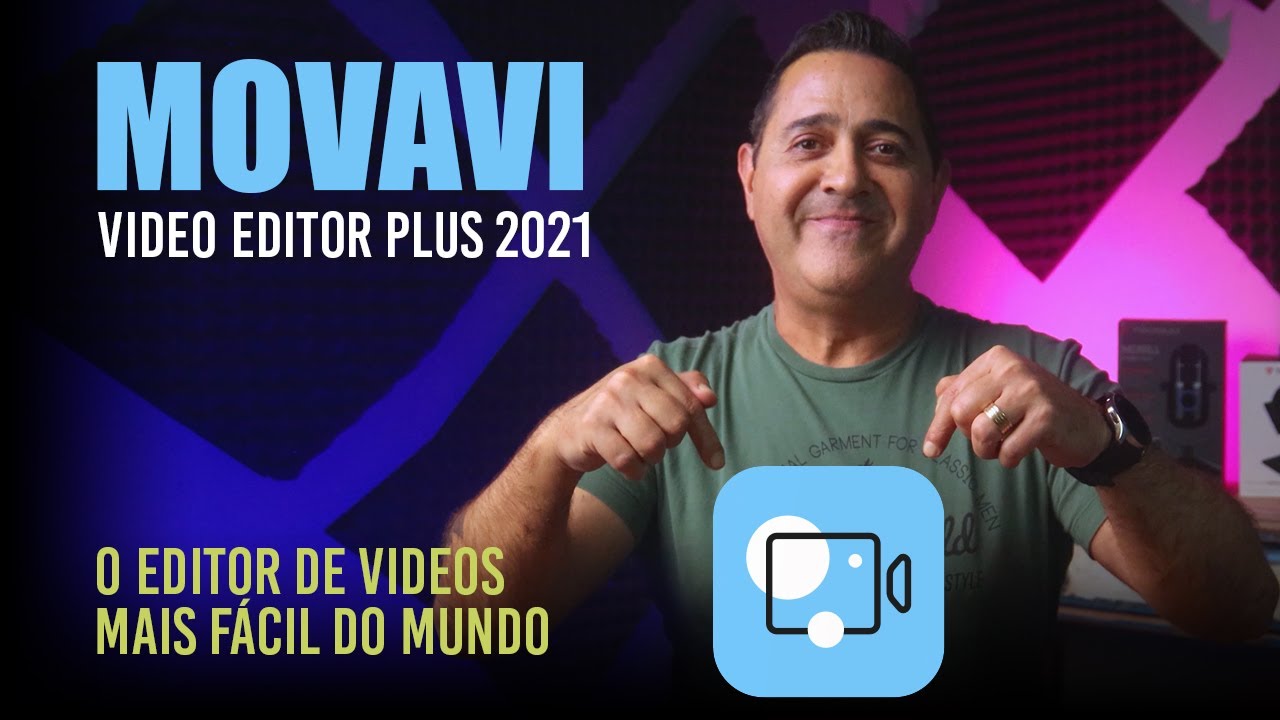 COMO EDITAR VÍDEOS usando o MAIS FÁCIL Editor de Vídeos do Mundo: MOVAVI VIDEO EDITOR PLUS 2021
