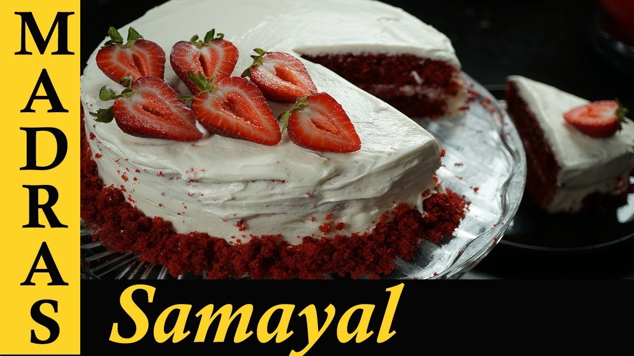 Red Velvet Cake Recipe in Tamil | How to make Red Velvet Cake in Tamil
