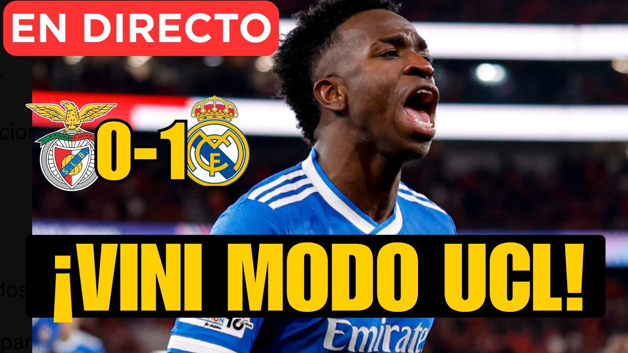 BENFICA 0-1 REAL MADRID: VINICIUS LIQUIDA LA IDA DE CHAMPIONS Y LO LLAMAN MONO (ESO PARECE)