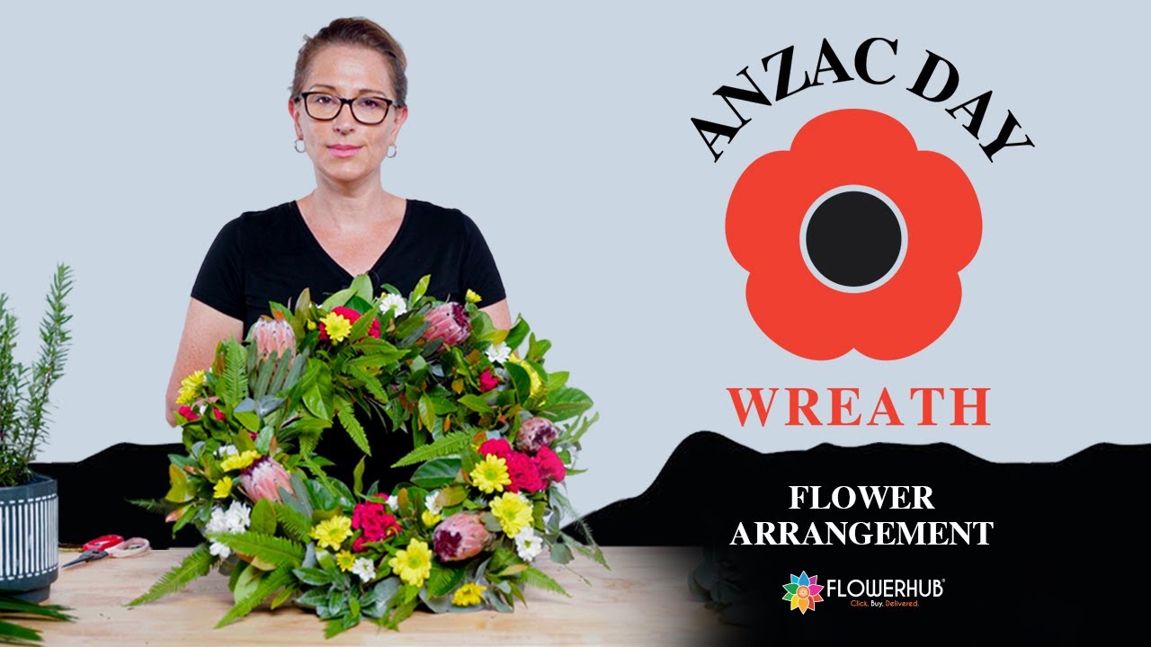 How to create a Special Anzac Day Wreath Arrangement | FLOWERHUB