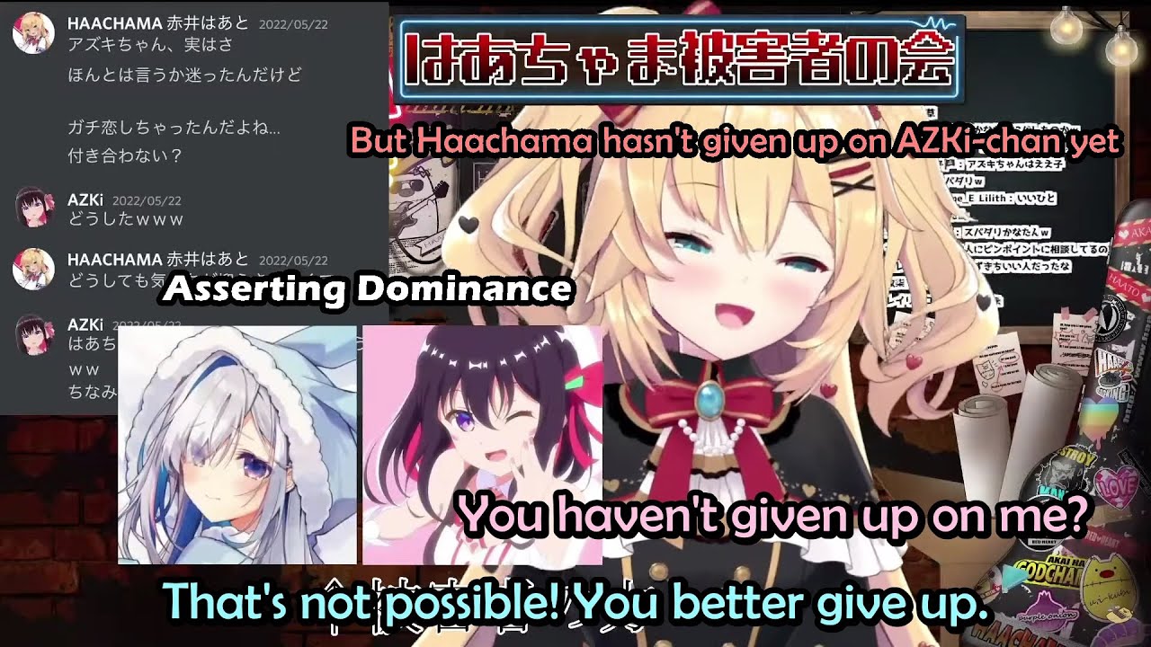 Kanata Comes To Tell Haachama to Give up on AZKi on Haachama's Prank Apology Stream