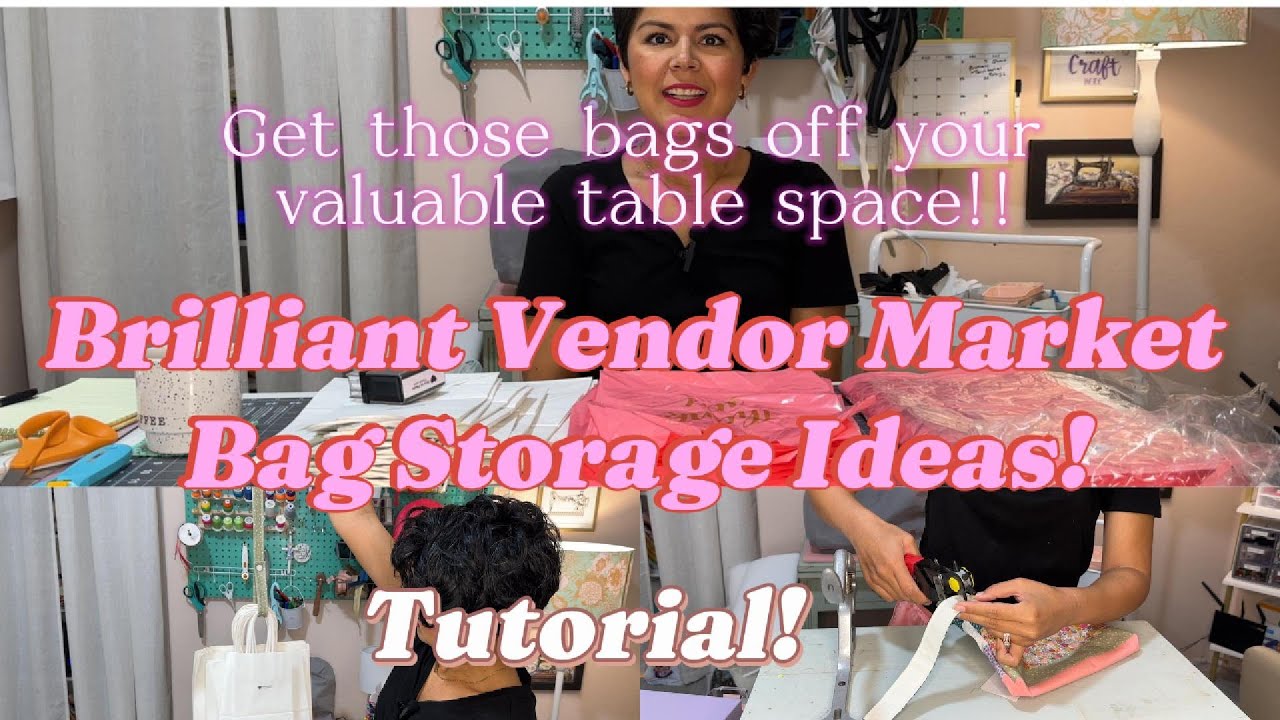 Tutorial: Market Vendor Bag Storage Ideas!! #sewing #smallbusiness