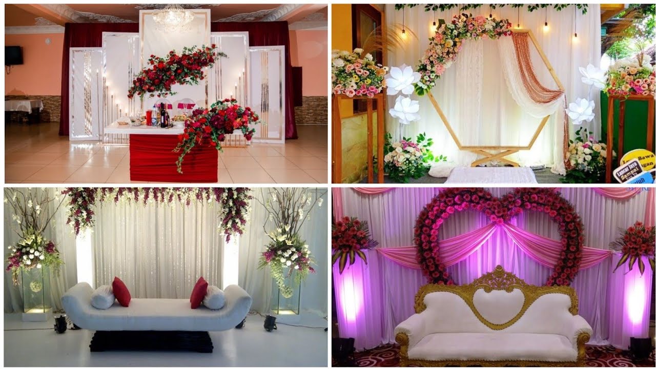 Beautiful and Simple Stage Decor Ideas for Wedding Event || Elegant Backdrop Ideas for Wedding Event