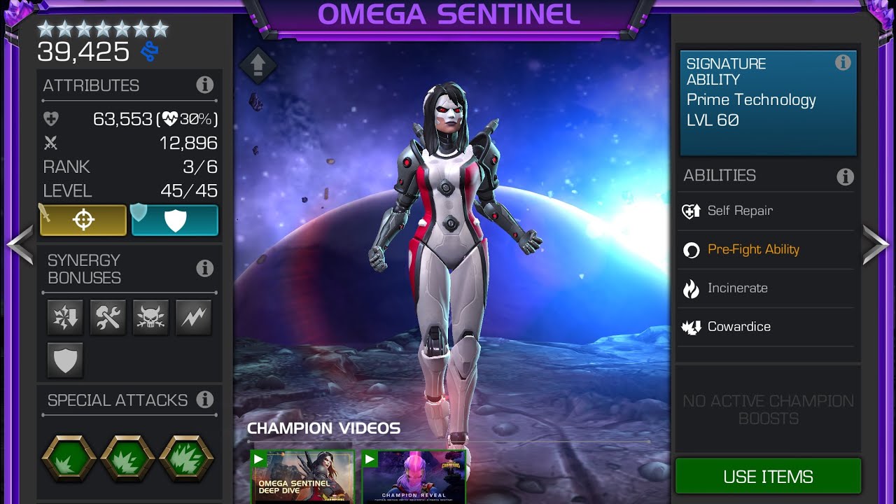 7 star Rank 3 Omega Sentinel vs LOL Starlord | Max Incinerate Damage Achieved