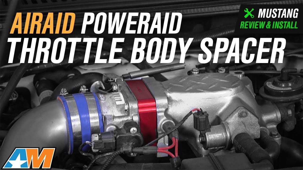 1999-2004 Mustang GT Airaid Poweraid Throttle Body Spacer Review & Install