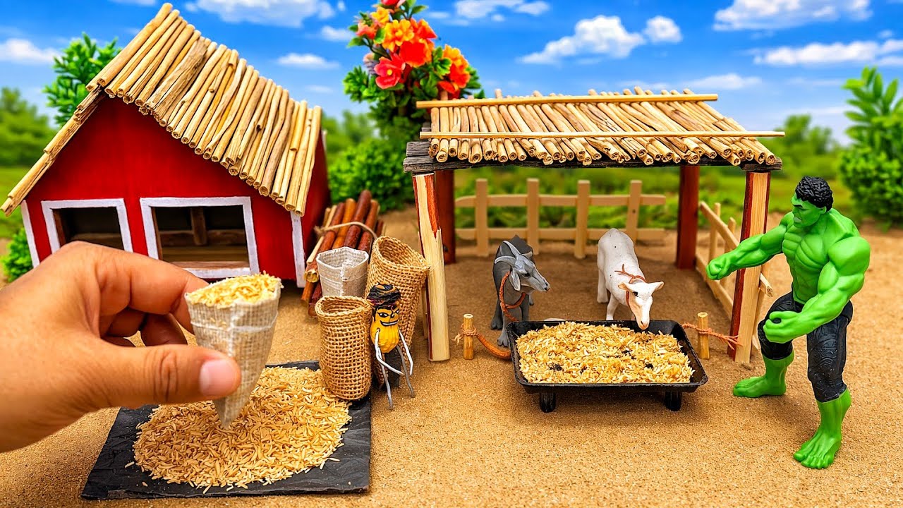 Diy Mini Tractor Carry To Fodder For Animals (To Animal Husbandry)@Raja Creator 