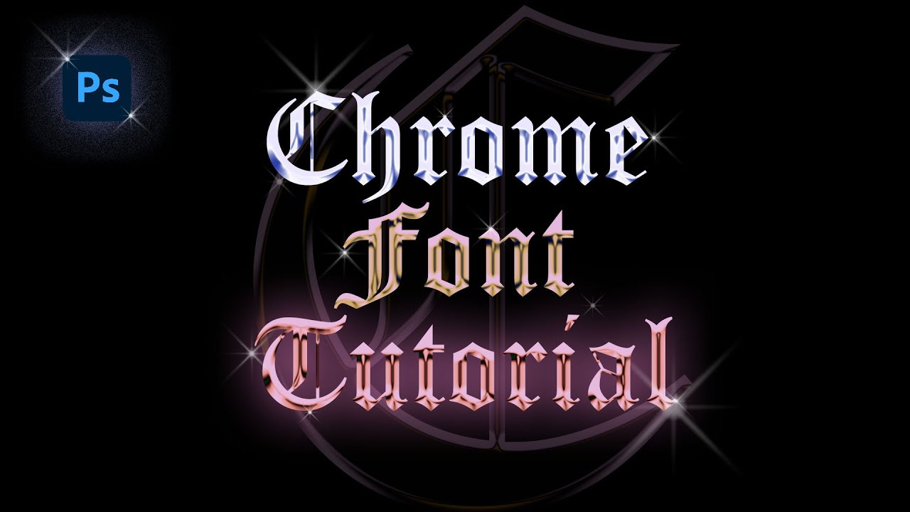 Easy CHROME Metallic Text Tutorial in Photoshop