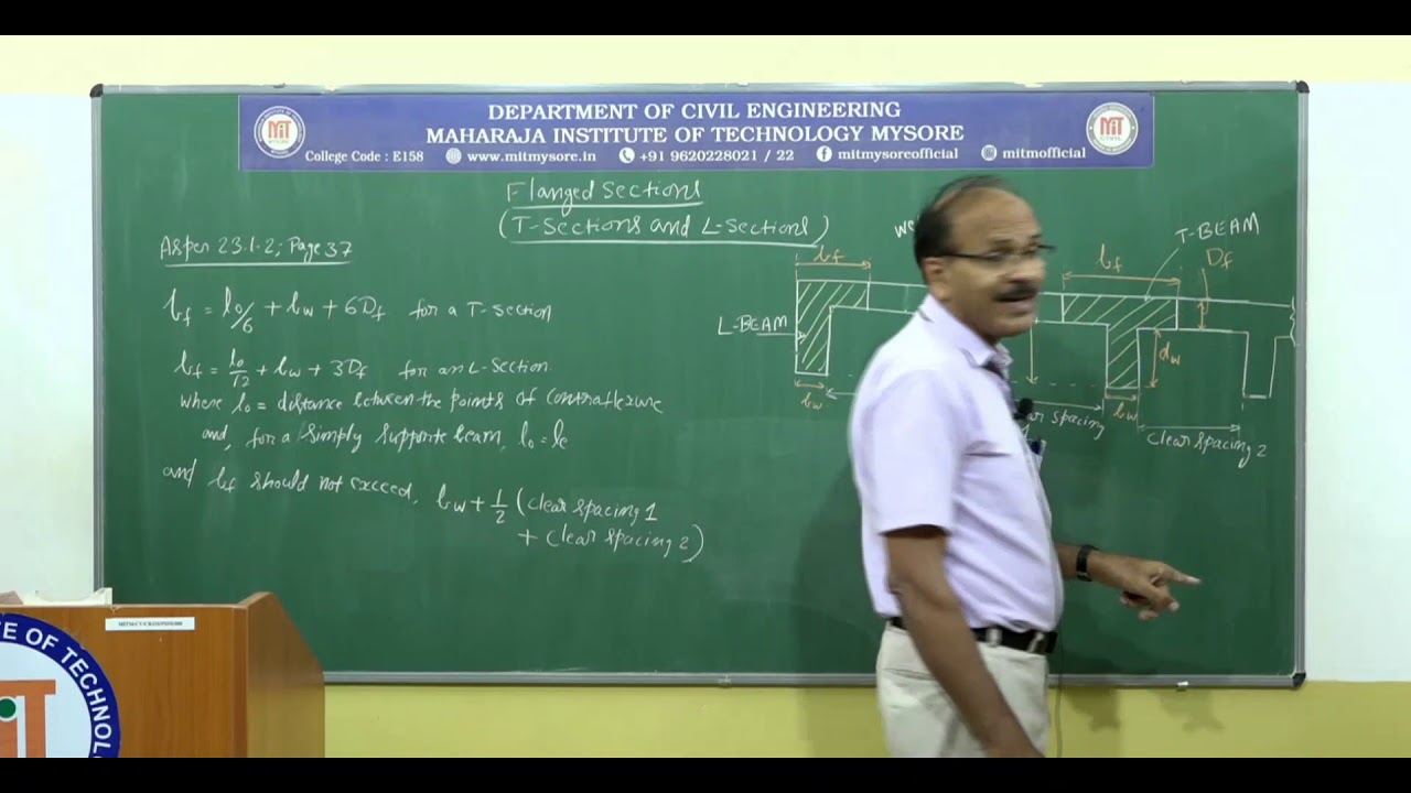 Design of Flanged Section | 5th Sem | Module 3|Design of RC Structural Elements(18CV53) | Session 7