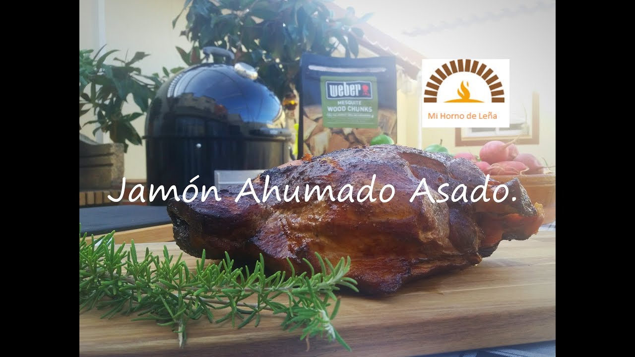 Jamon Ahumado Asado al Mezquite. Smokey Mountain Weber. | RDGrillmaster
