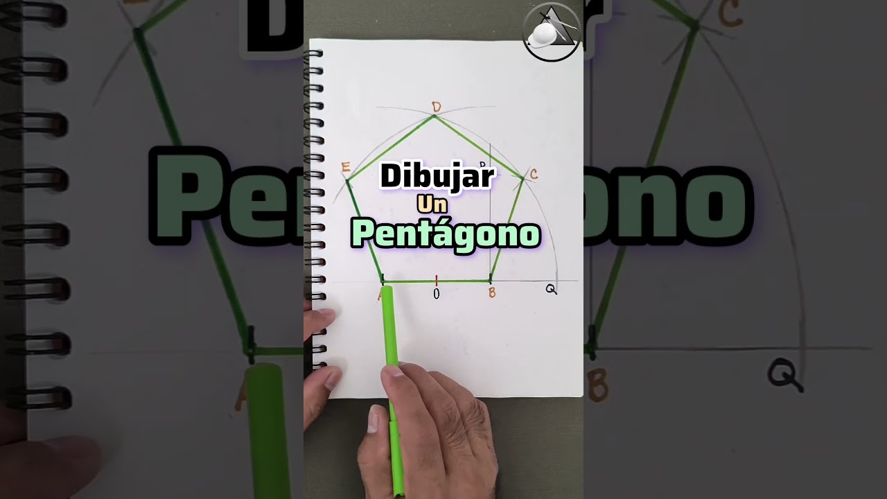 ✅ C&oacute;mo dibujar un Pent&aacute;gono a partir de su lado 👍