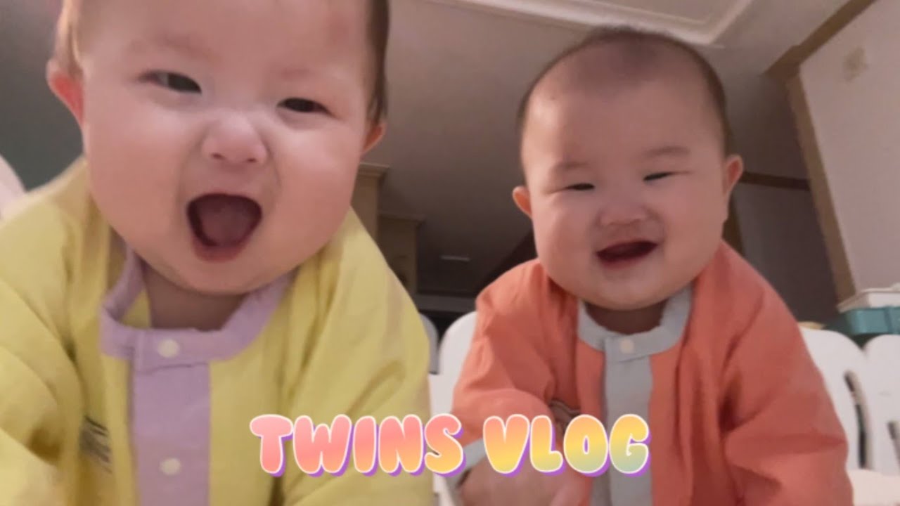 딸쌍둥이(8개월)/주말에 엄마 혼자 독박하는 하루의 일상/육퇴는8시칼퇴해요!/엄마따라서 우는 다비/