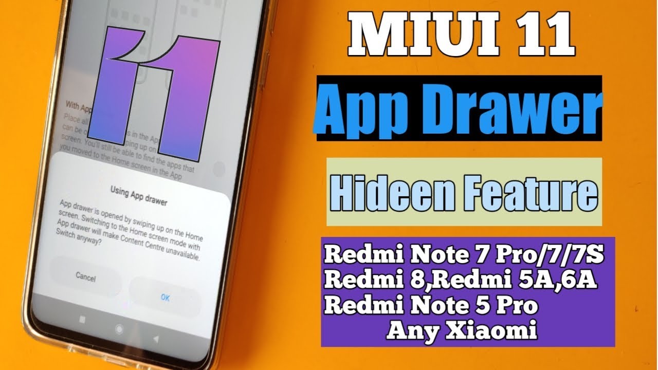 MIUI 11 New System Launcher With App Drawer Hideen Tricks | MIUI 11 App Drawer