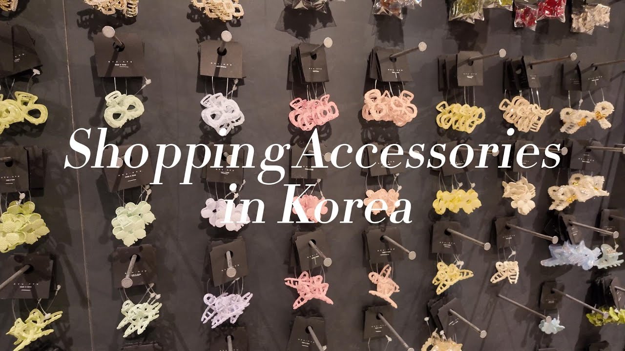 Seoul vlog | Nyunyu, Myeongdong street | Korean accessories | spring jewelries with price 2024