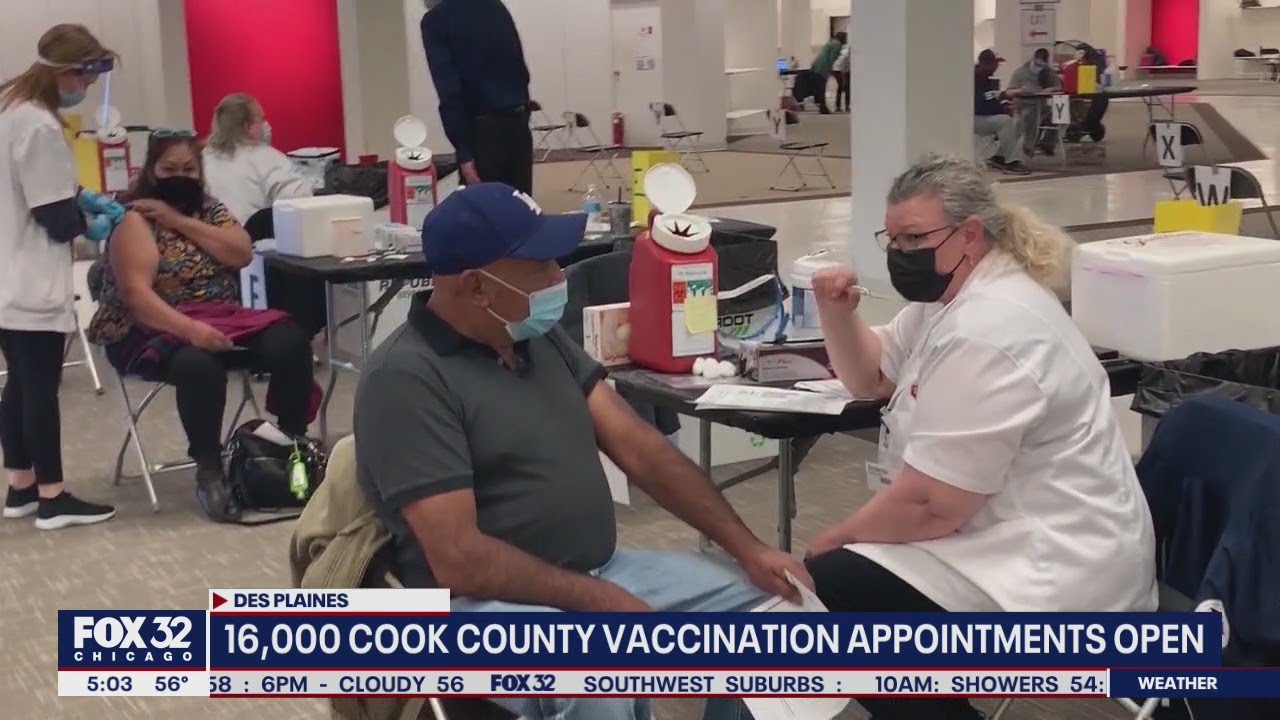 16,000 Cook County vaccination appointments to open up today