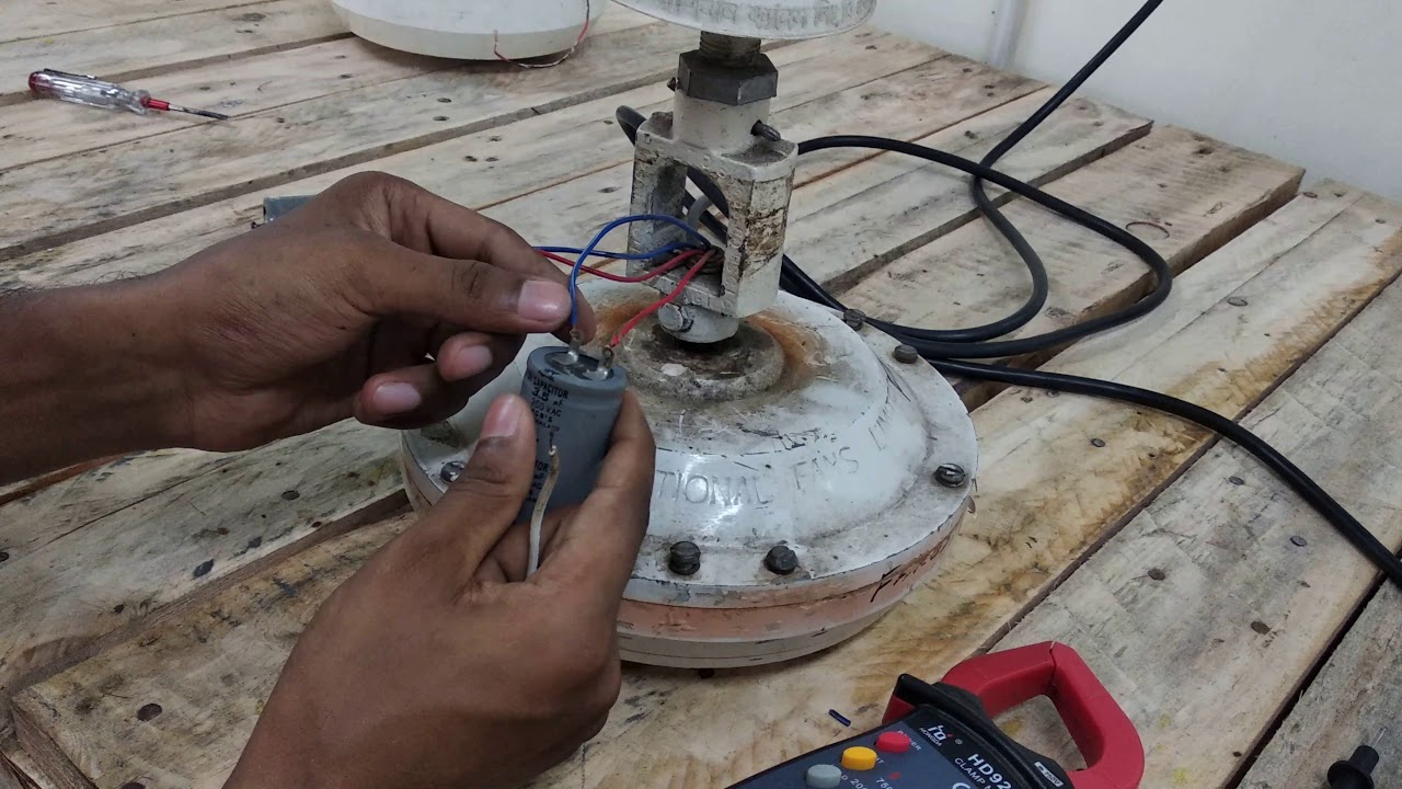 কিভাবে সিলিং ফ্যানের রানিং এবং স্ট্যাটিং কয়েল বের করবেন এবং ফ্যানের  সাথে ক্যাপাসিটর সংযোগ করবেন