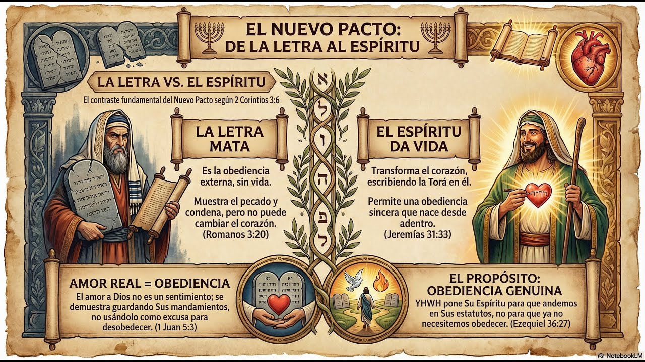 167 El Nuevo Pacto no consiste en repetir el antiguo, sino en vivir por el Espíritu. 2Cor 3:6