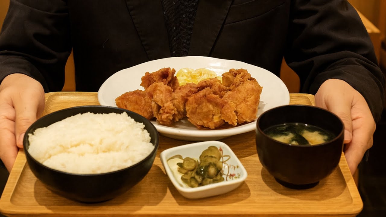 Today’s Japanese Salaryman’s lunch-karaage/fried chicken