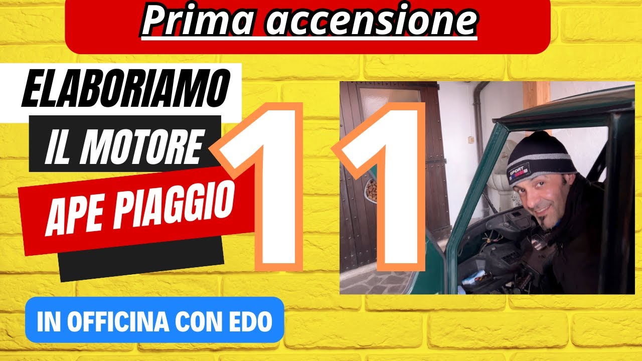Ape Piaggio 130 Polini lamellare - prima accensione
