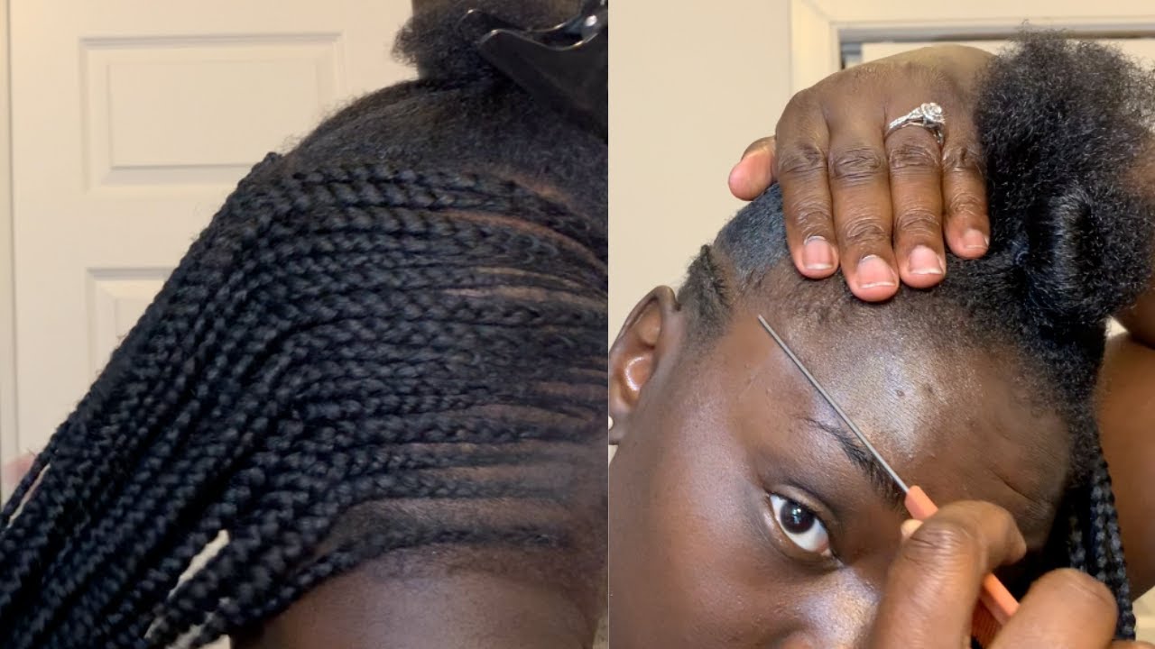 How To Do Your Own lemonade Braids/How To Part