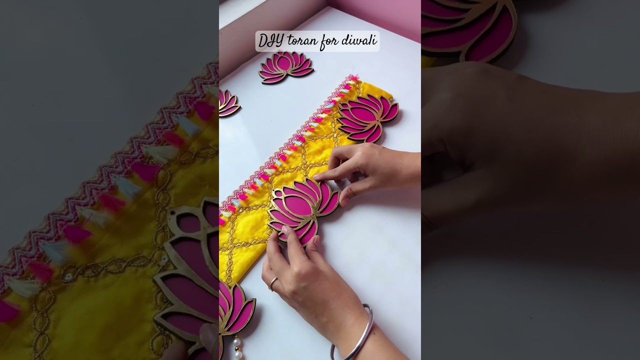 DIY Toran for diwali decor ideas #diy #Diwali #bestoutofwaste #diwalidecoration #diwalispecial