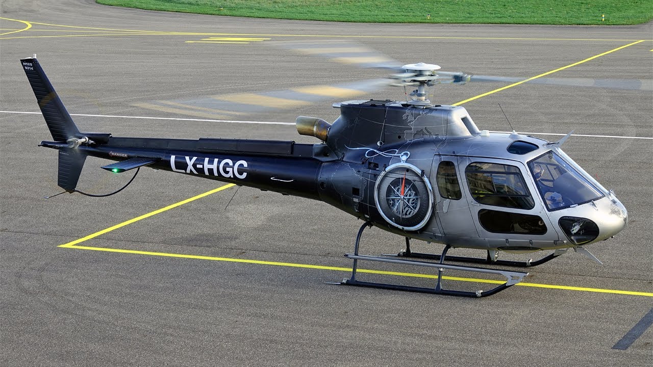 Airbus Helicopters H125 (AS350B3) | Takeoff at Nancy Airport #aviation #helicopter #cool #nice