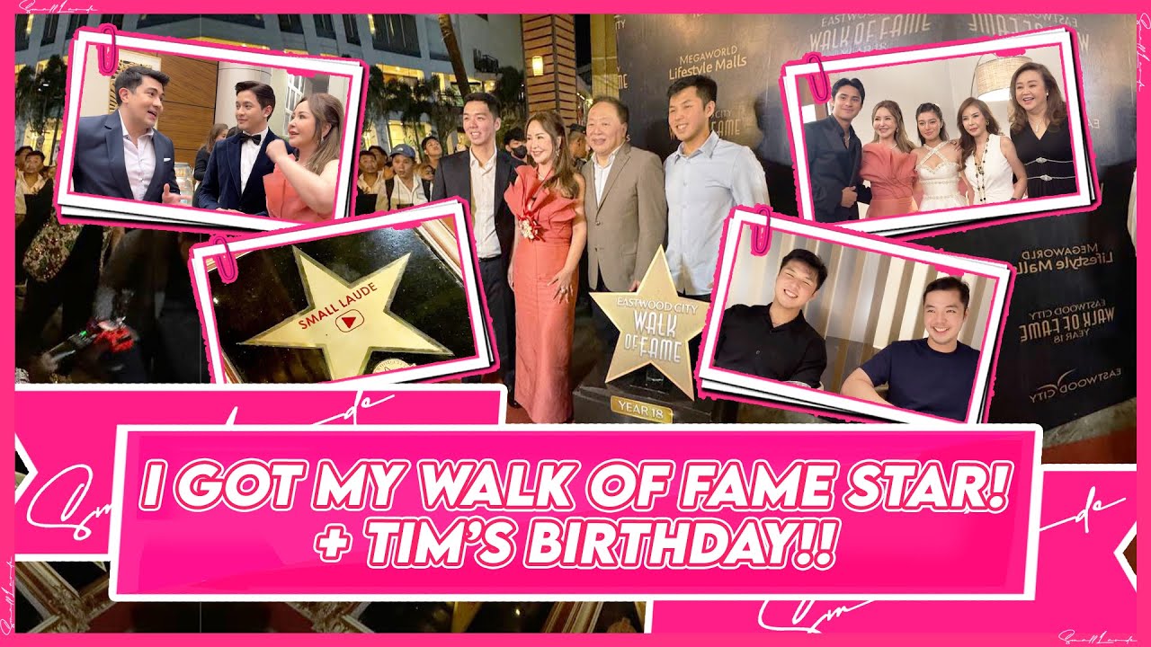 I GOT MY WALK OF FAME STAR! + TIM'S BIRTHDAY! | Small Laude