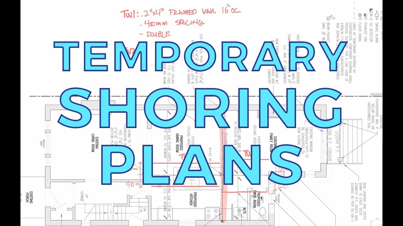 Bearing Wall Removal Plans (Temporary Shoring)