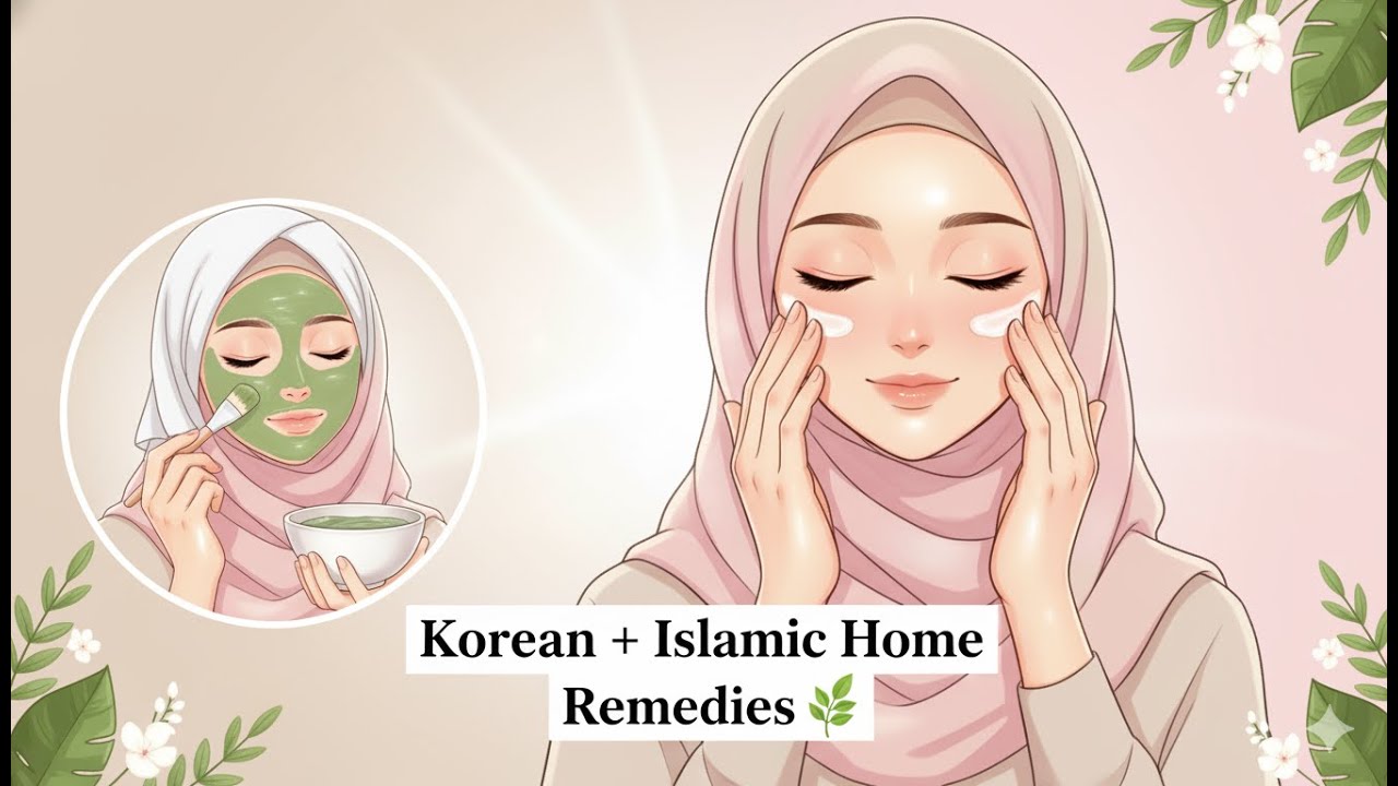 How to get clear skin without spending money 💸 | 5 Korean + Islamic diys | Hijabi Glow-Up Guide 🌿