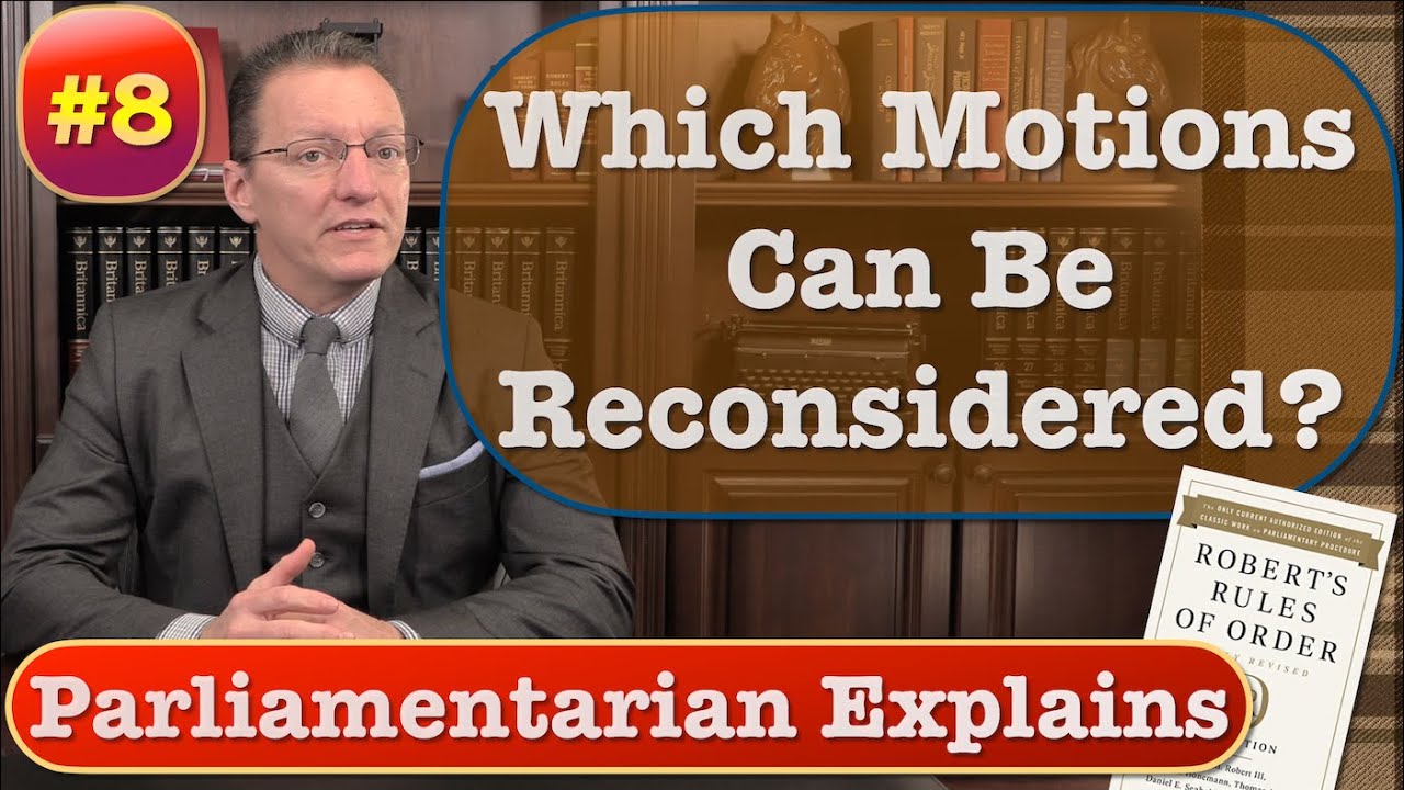 Reconsidering A Motion