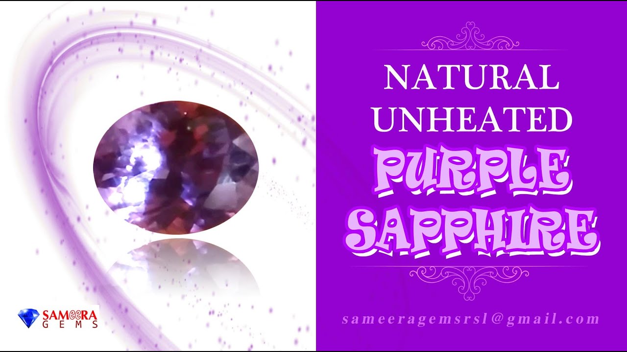 NATURAL PURPLE SAPPHIRE GEMSTONE FROM SRI LANKA | SAMEERA GEMS