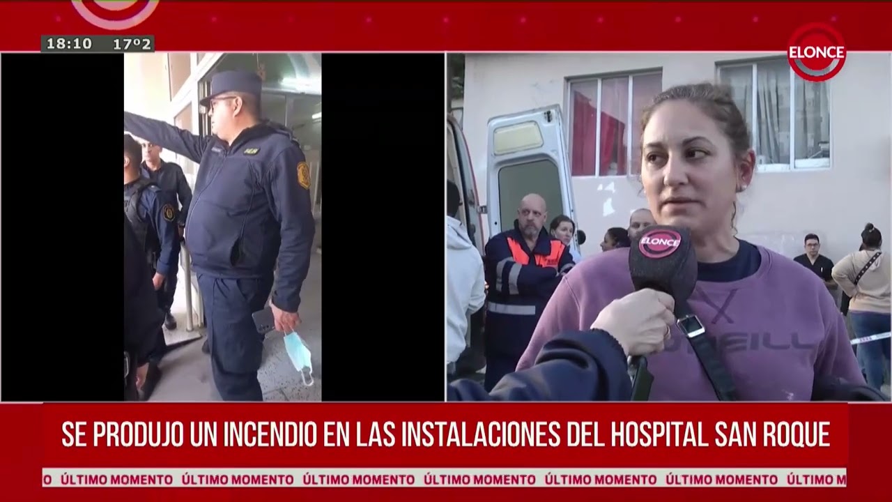 Incendio en el Hospital San Roque