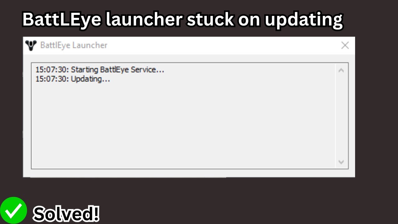 BattlEye Launcher завис при обновлении (быстрое решение)
