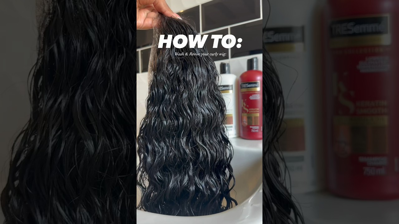 How to wash & revive your curly wig using