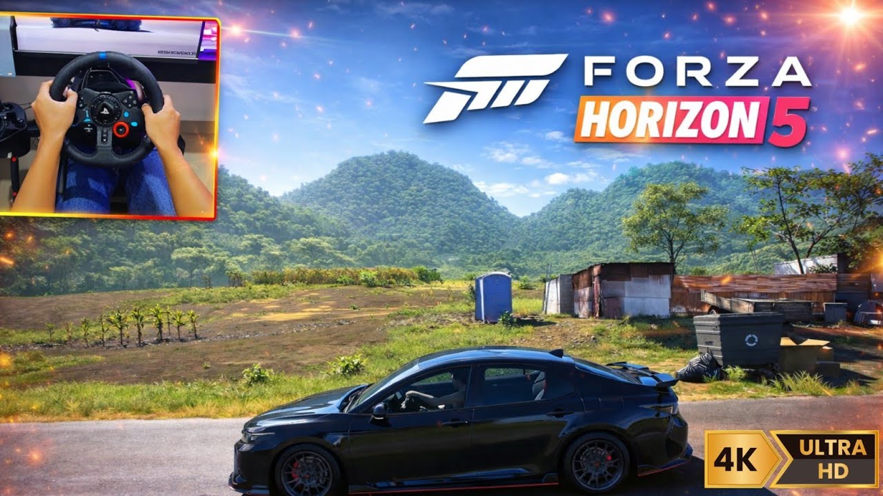 Test Drive | Toyota Camry TRD with Steering Wheel | Forza Horizon 5