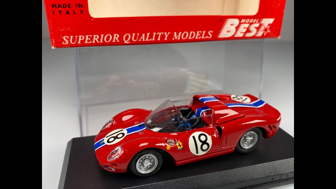Le Mans 1965 Ferrari 365 P2 #18 Pedro Rodriguez & Nino Vaccarella 1:43 Diecast Car By Best Model