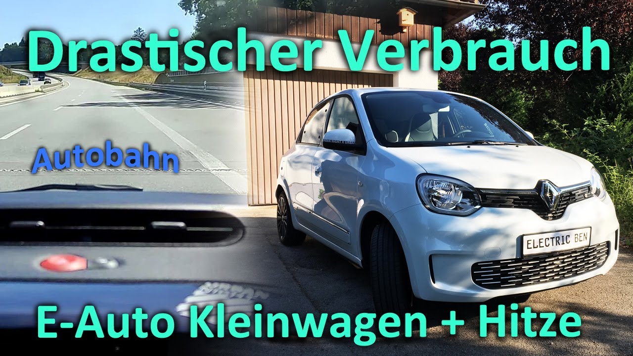 35°C Lufttemperatur und Langstrecke mit dem Renault Twingo Electric | Wie weit kommt er?