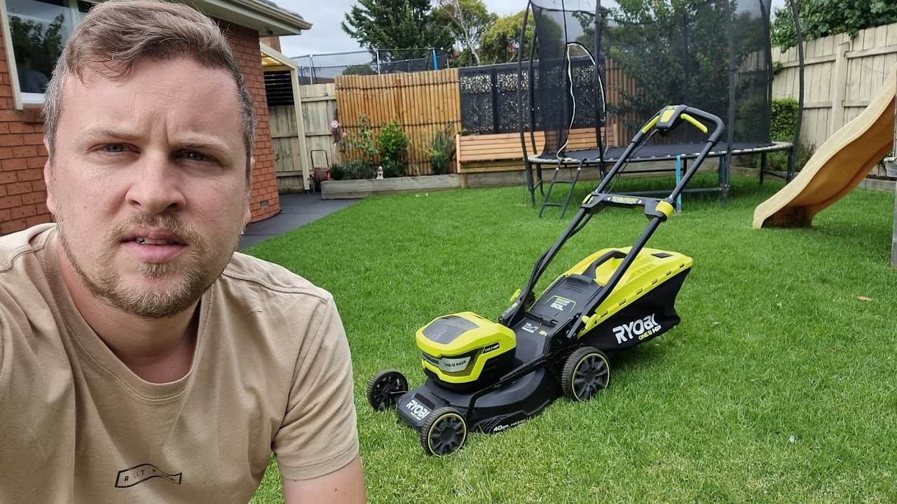 RYOBI 18V BRUSHLESS LAWN MOWER review (australian model OLM1840BL)