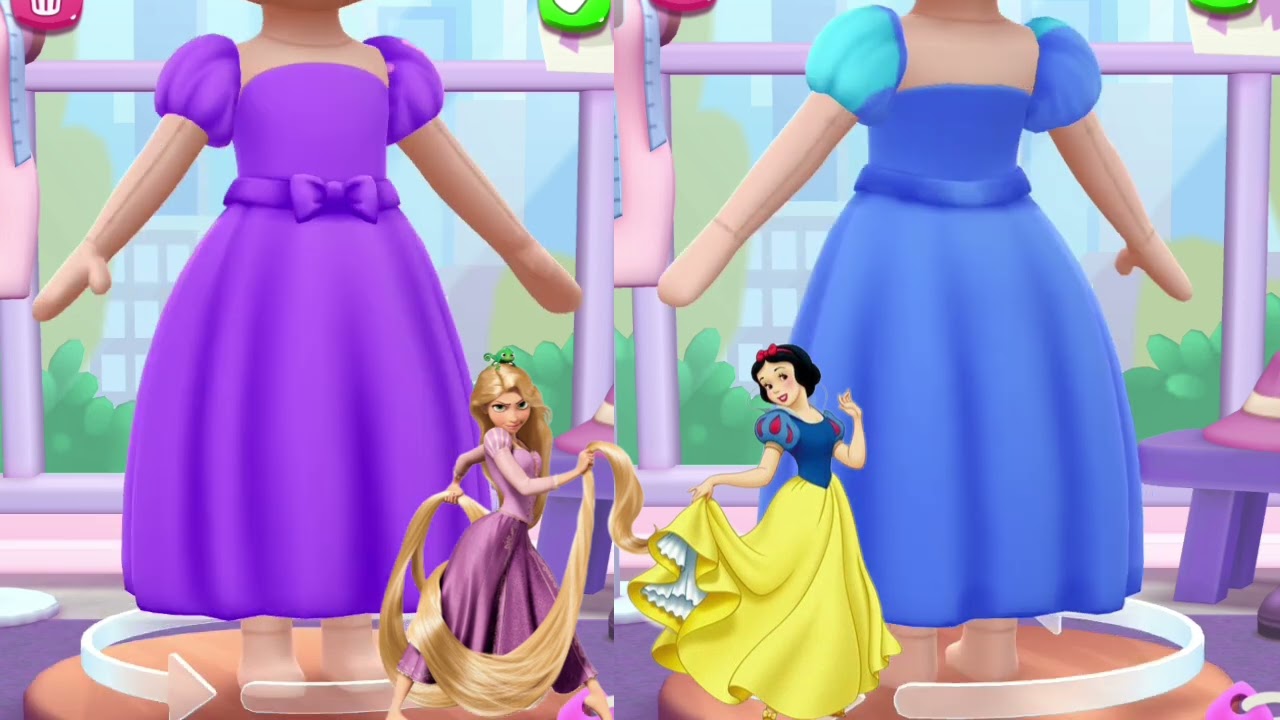 My talking Angela 2. Rapunzel 🌸 vs Snow White 🍎✨ 