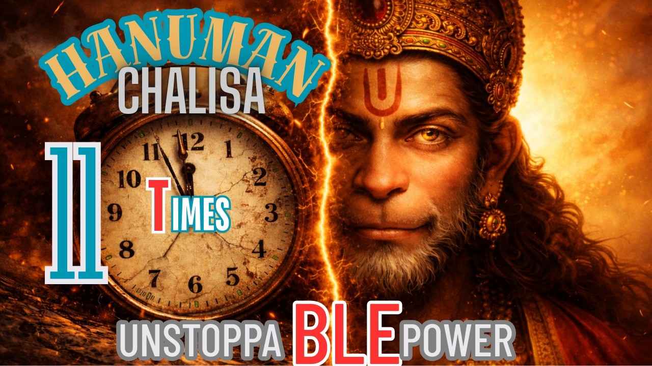 11 Times Hanuman Chalisa Fast | Unstoppable Divine Power 🚩