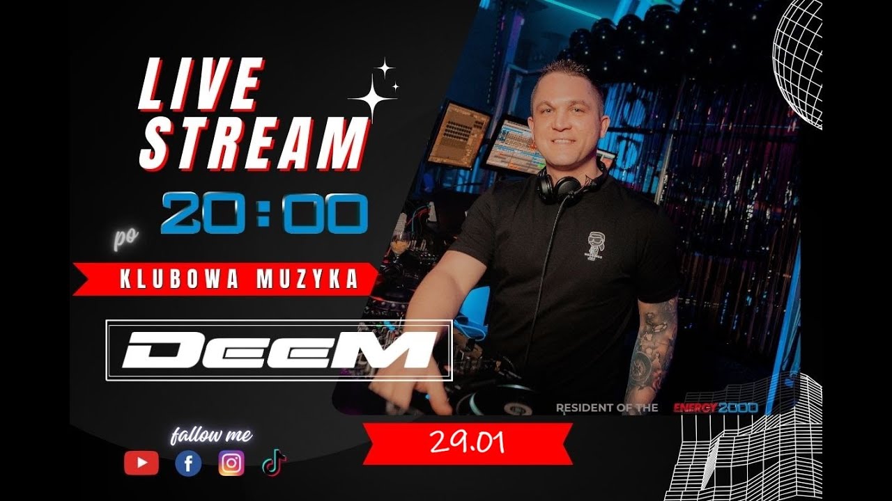 DeeM  - Live Stream (29.01.2026) KLUBOWA MUZYKA Retro time | #party deemdj #e2k #dj #weekend