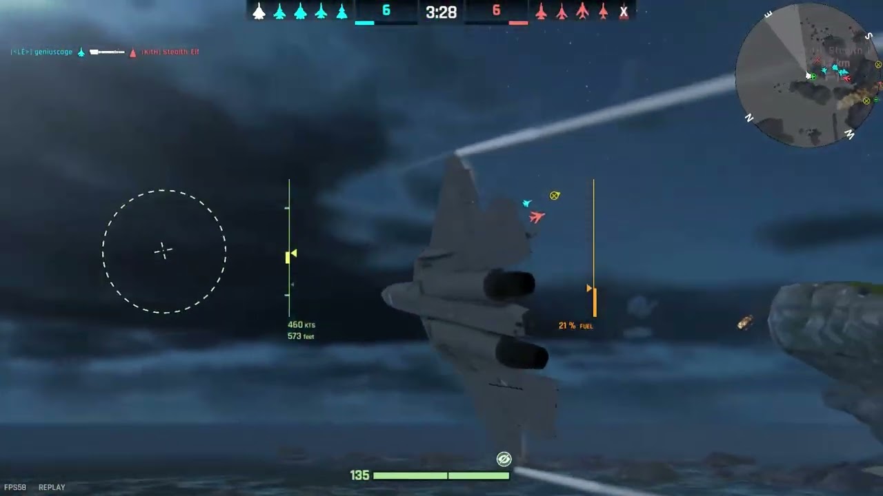 Su 57 Océano Noche 11 Derribos