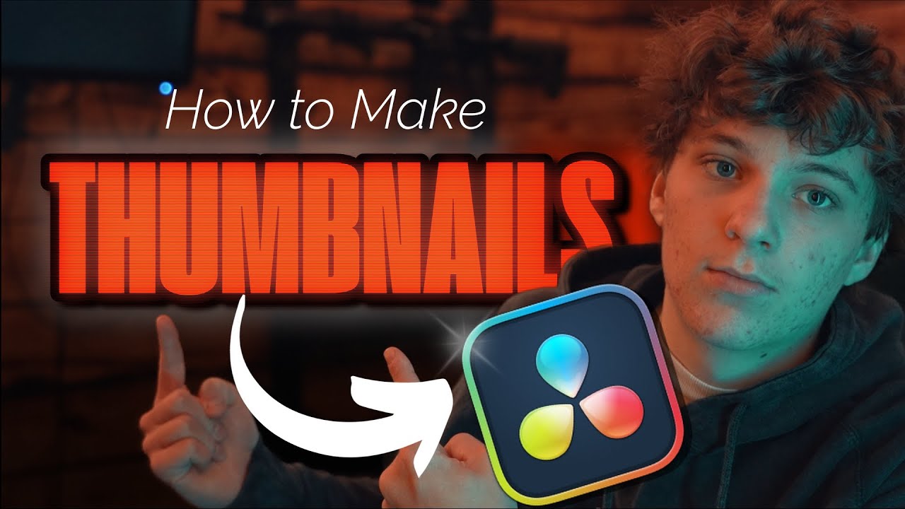 How to make THUMBNAILS in DaVinci Resolve