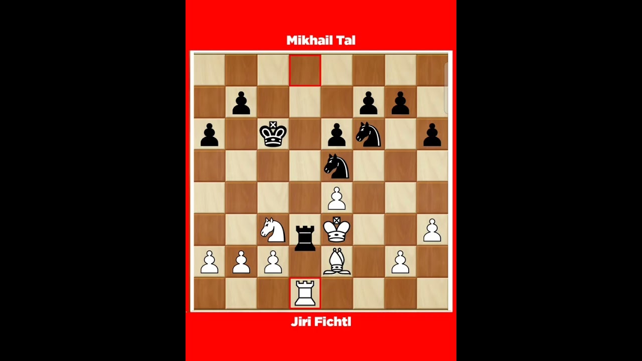 Jiri Pichtl vs Mikhail Tal √ Olympiad Munich Germany, 1958.