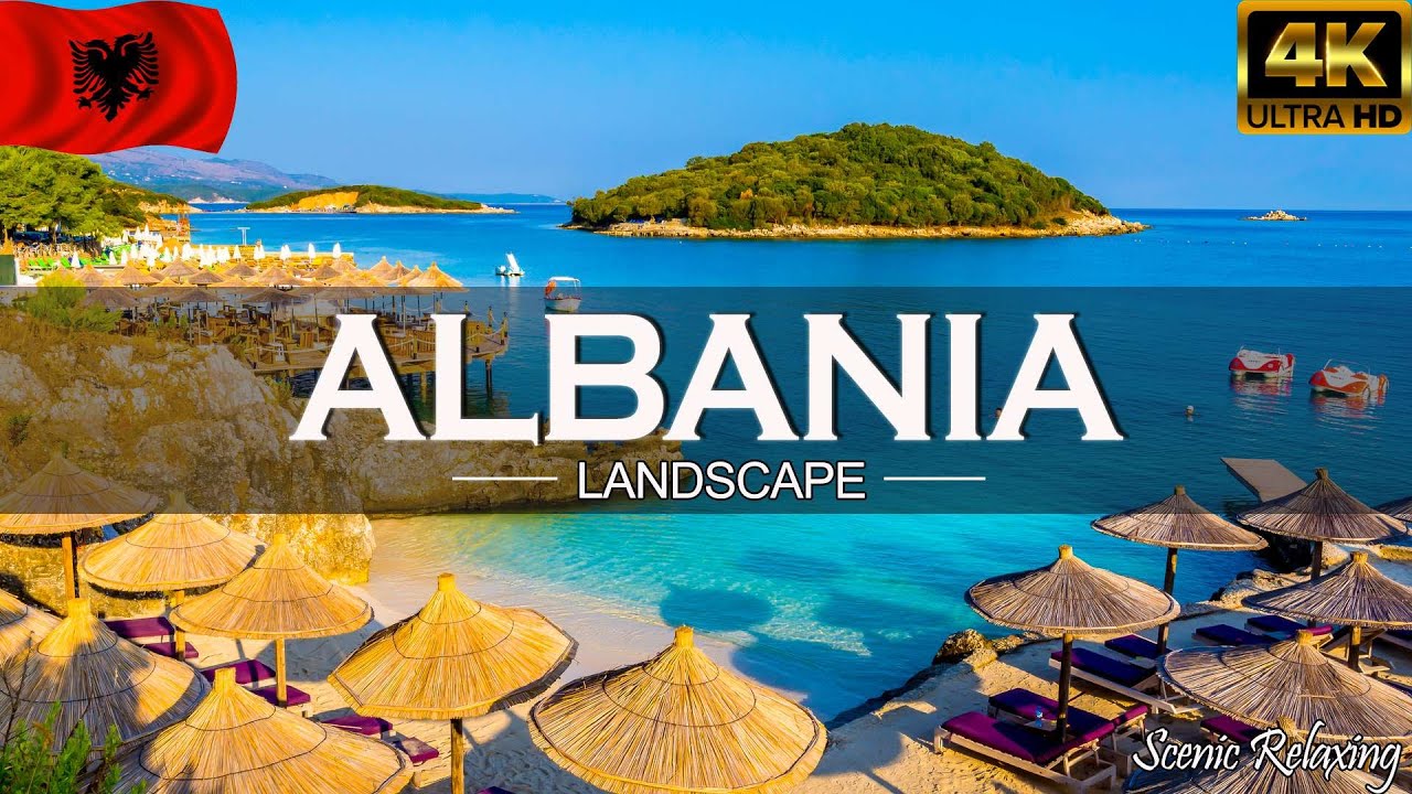 FLYING OVER ALBANIA (4K UHD) - Relaxing Music Along With Beautiful Nature Videos - 4K Video HD