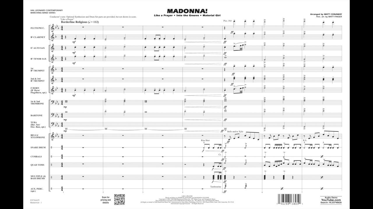 Madonna! arranged by Matt Conaway