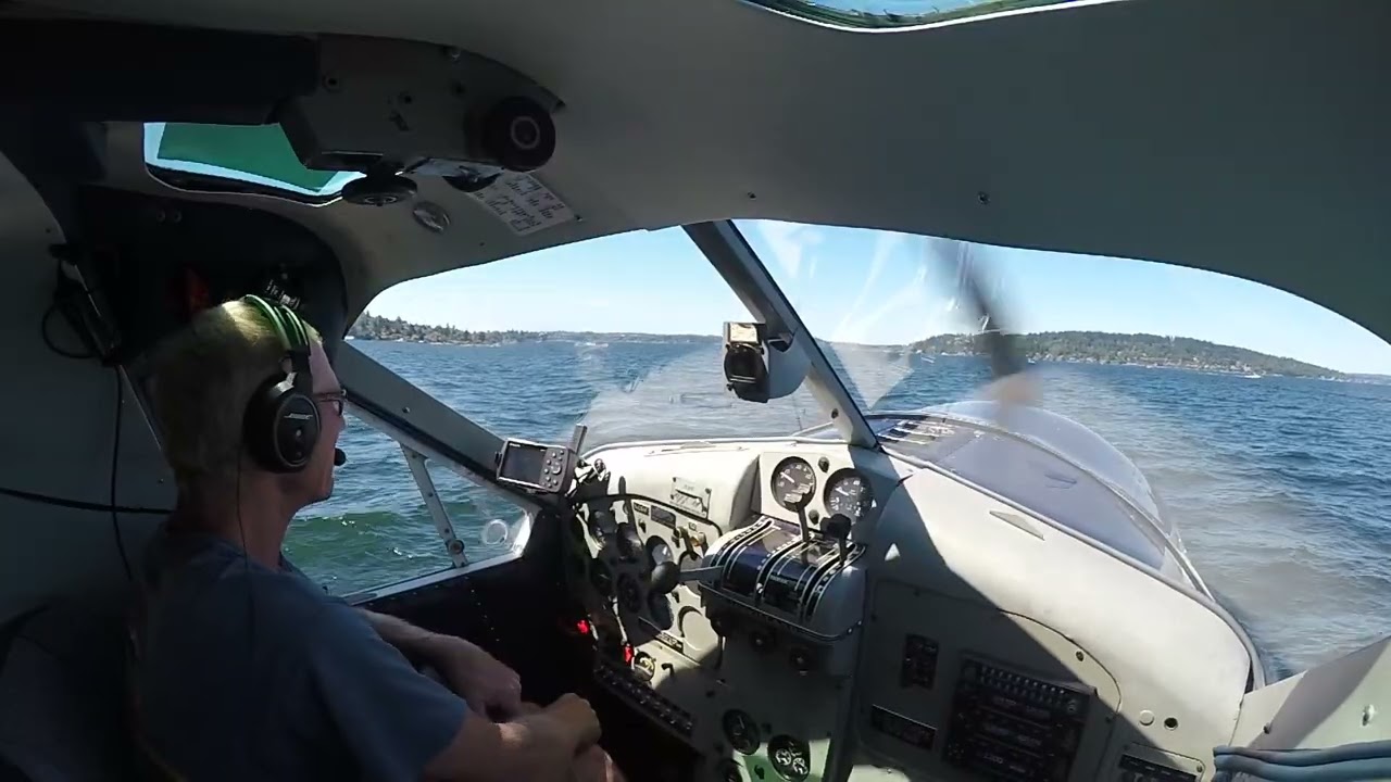 Beautiful Day Flying a DeHavilland BEAVER SEAPLANE with Jim the Pilot 