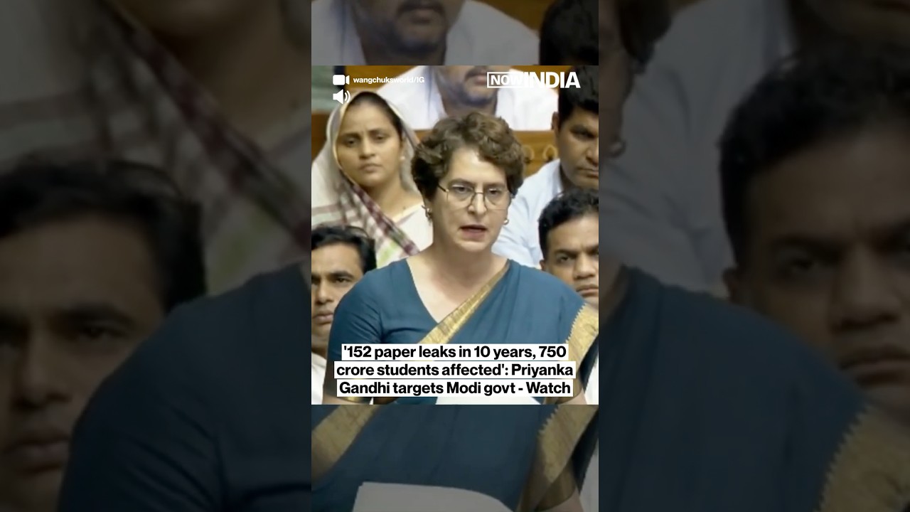 Priyanka Gandhi's '750 Crore Students' Remark Sparks Political Row | Watch